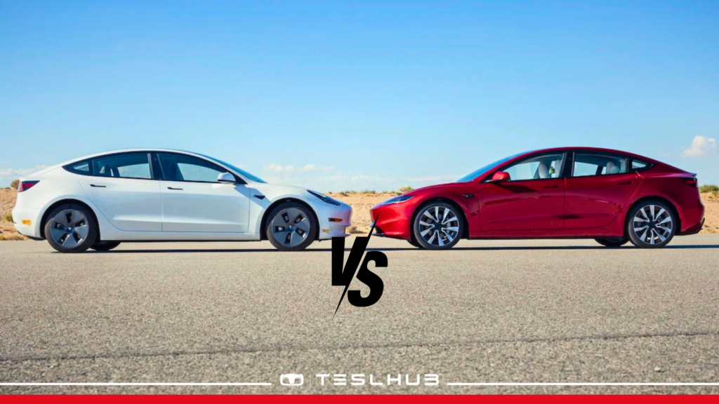 Tesla Model 3 Bianca e rossa