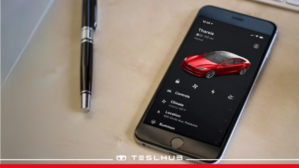App Tesla con aggiornamenti e nuove funzioni