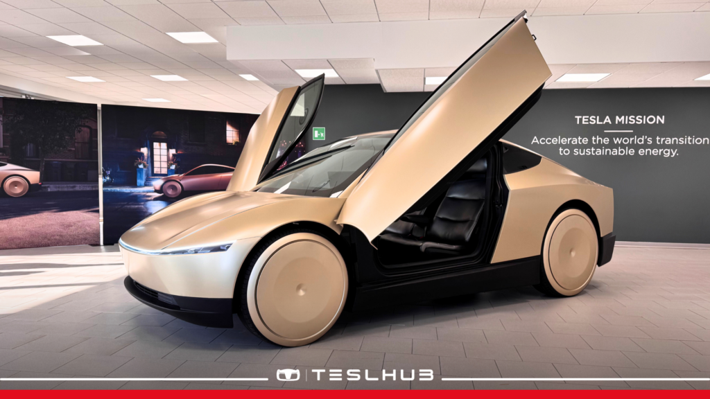 cybercab tesla robotaxi svelato in Italia